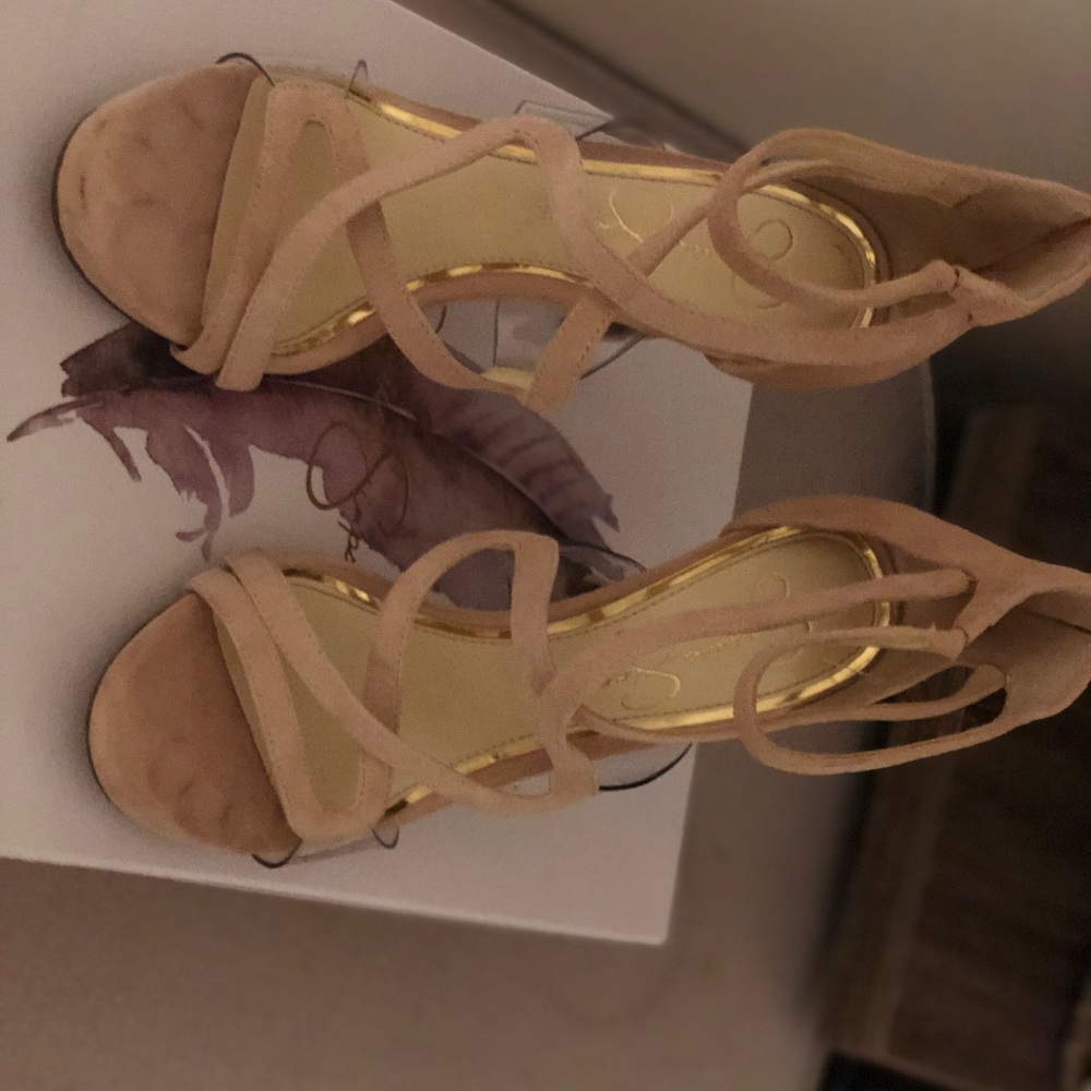 Jessica Simpson blush sandals